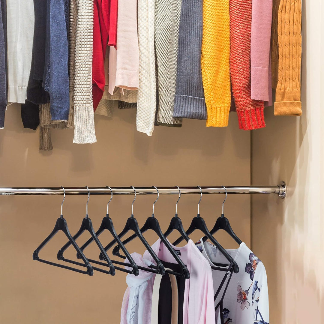 Relaxdays Kleiderbügel, 30er Set, Hosenstange, Hemd, Bluse, Rock, Damen, Herren, drehbarer Haken, Ku