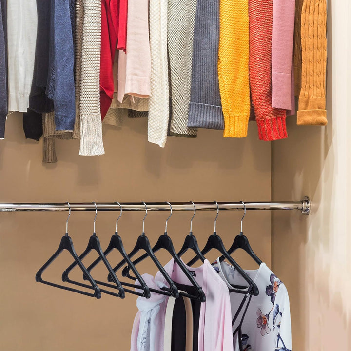 Relaxdays Kleiderbügel, 30er Set, Hosenstange, Hemd, Bluse, Rock, Damen, Herren, drehbarer Haken, Ku