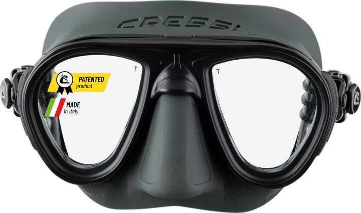 Cressi Calibro Tauchmaske Grün/Grün, Grün/Grün