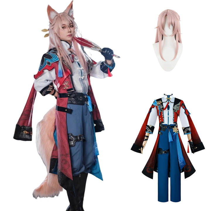 CR ROLECOS Honkai Star Rail March 7th Anaxa Cosplay Kostüm Outfit Spielfiguren Uniform Full Set Hall
