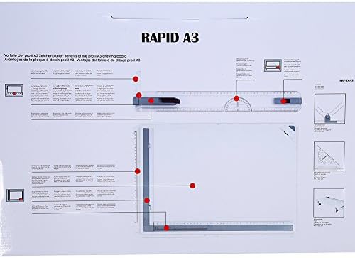 Ejoyous Multifunktions-Zeichenbrett-Werkzeug, A3-Leuchtkasten-Zeichenblock A3-Zeichenbrett-Set LICHT