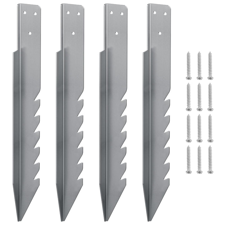 Mordx 4 Stück Bodenanker für Schaukel，Anker Outdoor Schaukel Gartenanker，Schaukelbefestigungen，Versc