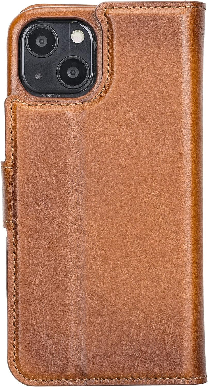 Solo Pelle Lederhülle kompatibel für iPhone 13 in 6.1 Zoll abnehmbare Hülle (2in1) inkl. Kartenfäche
