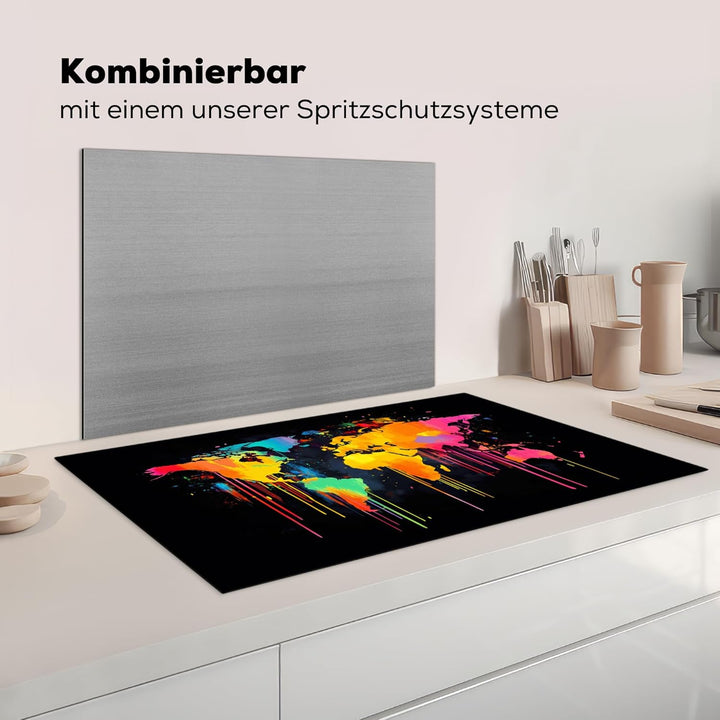 Herdabdeckplatte 90x52 cm Einteilig Induktionsmatte Küche Abdeckung Ceranfeld Herd Abdeckplatte Deko