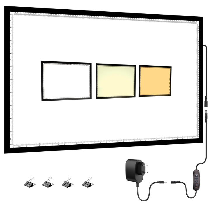 WELZK 7000 Lux High Bright leuchttisch A1, 3 Colors Light Pad. 10 Levels Dimming Diamond Painting le