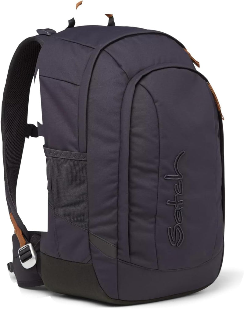 satch air Schulrucksack ab 5. Klasse gepolstert 26L Stauraum standfest Laptopfach Nordic Grey - Grau