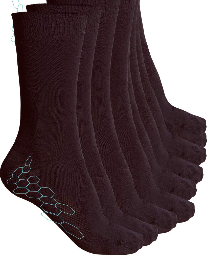 10X ANTIBAKTERIELLE - kein Schweissgeruch - SOCKEN HERREN BUSINESS Braun