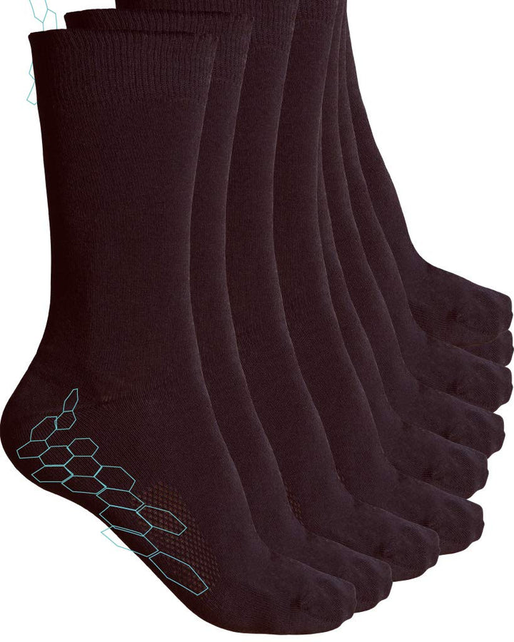 10X ANTIBAKTERIELLE - kein Schweissgeruch - SOCKEN HERREN BUSINESS Braun