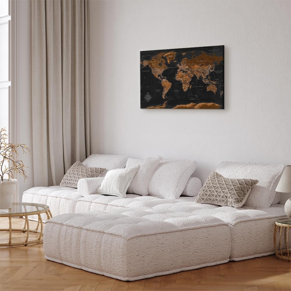 murando HandArt Bilder auf Leinwand 60x40 cm 1 tlg Leinwandbild mit Struktur-Effekt handbemalte Wand