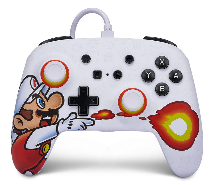 Power A Enhanced Wired Controller for Nintendo Switch - Fireball Mario, Fireball Mario