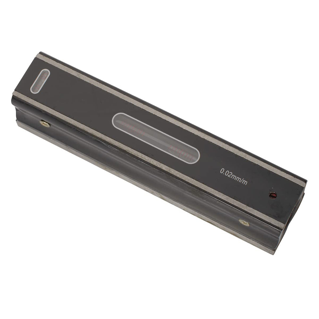 OPTIMUM Maschinenwasserwaage/Wasserwaage (Genauigkeit 0,02 mm/m, Längs- und Querlibelle, Wärmeschutz