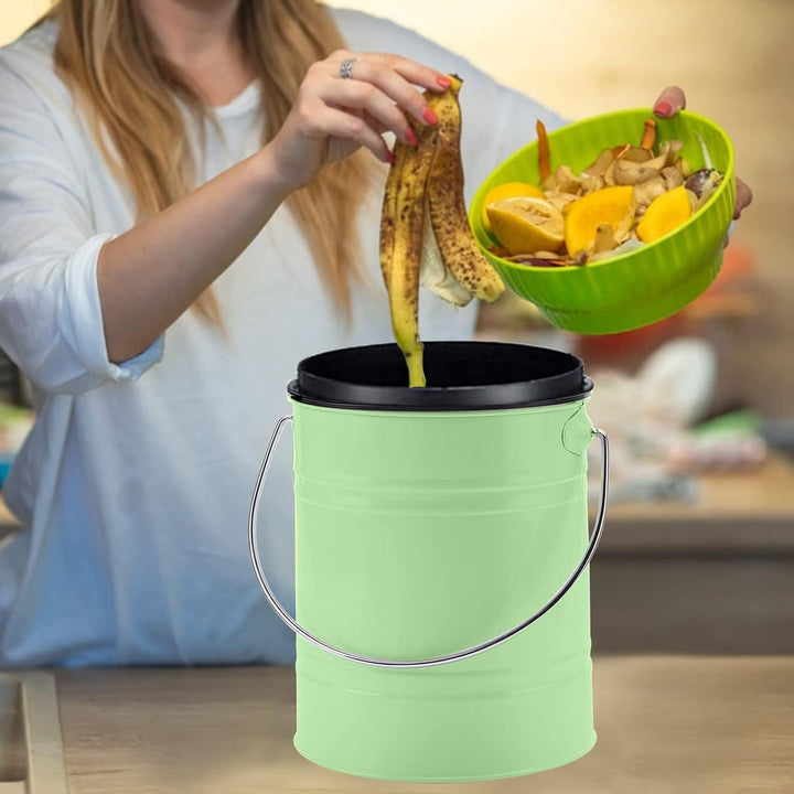 LALASTAR Komposteimer mit Deckel, Küchenkompostbehälter, geruchloser Komposteimer für Küche, Lebensm