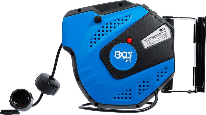 BGS 3321 | Automatische Kabeltrommel | 15 m + 1 m Zuleitung &amp; Güde 02882 Automatik Schlauchtrommel 1