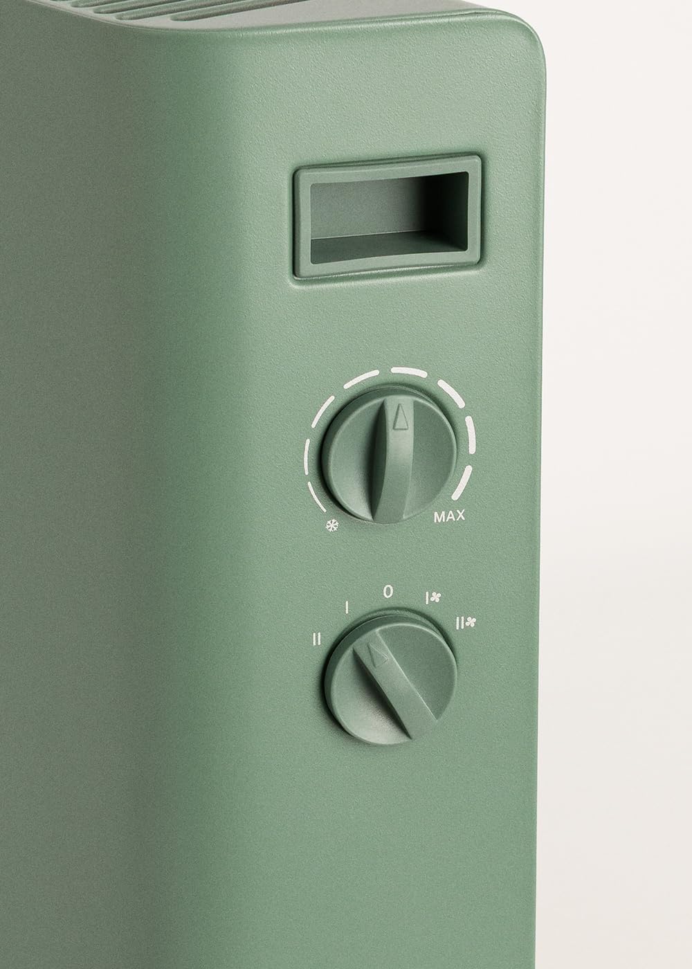 CREATE/WARM HANDY COLOURS/Konvektorheizung Salbeigrün/Ventilator- und Warmluftfunktion, Räume bis zu