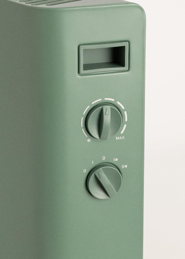CREATE/WARM HANDY COLOURS/Konvektorheizung Salbeigrün/Ventilator- und Warmluftfunktion, Räume bis zu