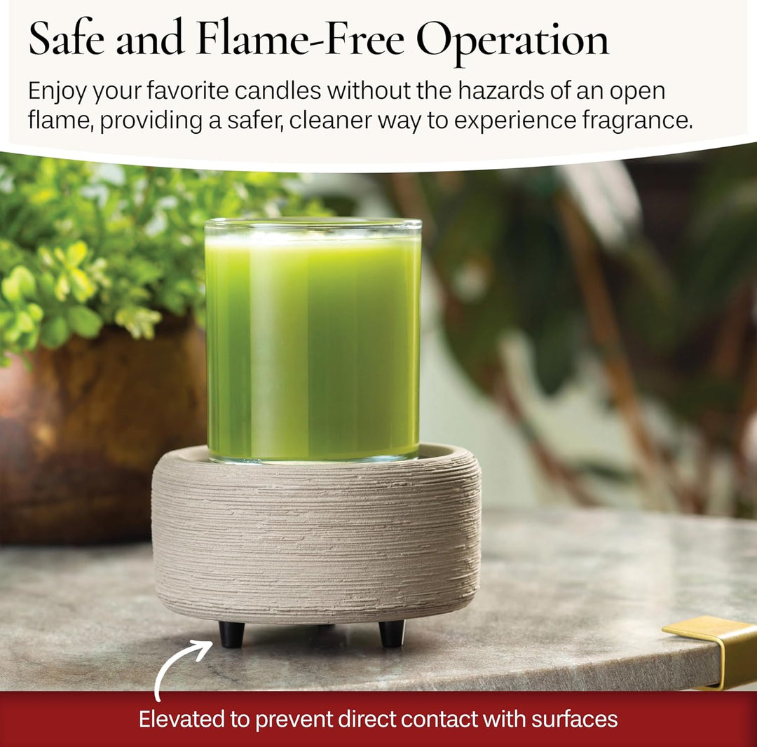 Candle Warmers Etc 2-in-1 Kerzen- und Duftwärmer zum Erwärmen von Duftkerzen oder Wachsschmelzen und