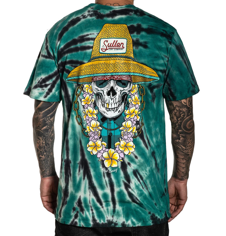 Sullen Men's Rest Easy Premium Short Sleeve T Shirt Tye Dye Green 2XL