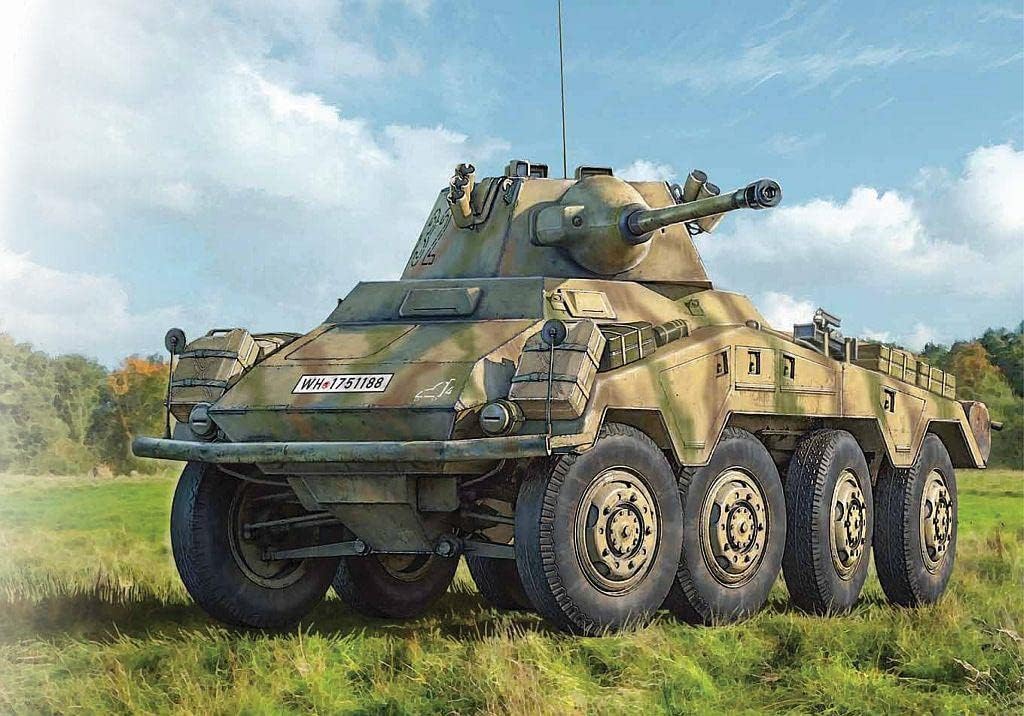 Italeri 6572 6572S 1:35 Dt. SdKfz. 234/2 Puma 8-Rad-originalgetreue Nachbildung, Modellbau, Plastik