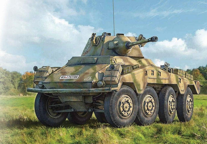 Italeri 6572 6572S 1:35 Dt. SdKfz. 234/2 Puma 8-Rad-originalgetreue Nachbildung, Modellbau, Plastik