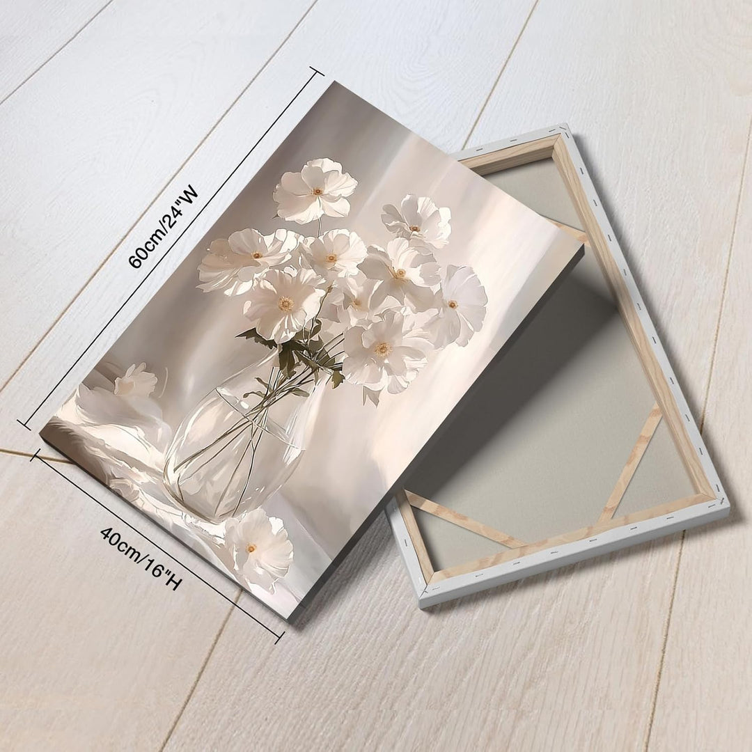 Moderne Mit Rahmen Leinwand Wandbilder, Weisse Blumen Blühen in der Sonne leinwand bilder kunstdruck