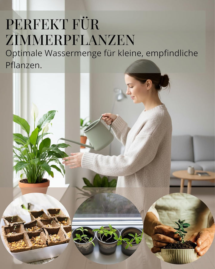 Livlig53 Giesskanne 1L, Giesskanne Zimmerpflanzen, Blumengiesskanne mit extra langem Ausguss, Giessk