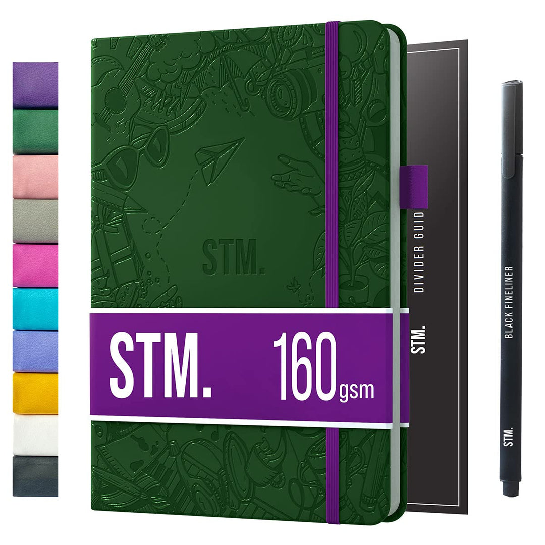 Scribbles That Matter A5-Notizbuch dotted Journal, 150 Seiten, Dot grid Bullet-Journal, veganes Hard