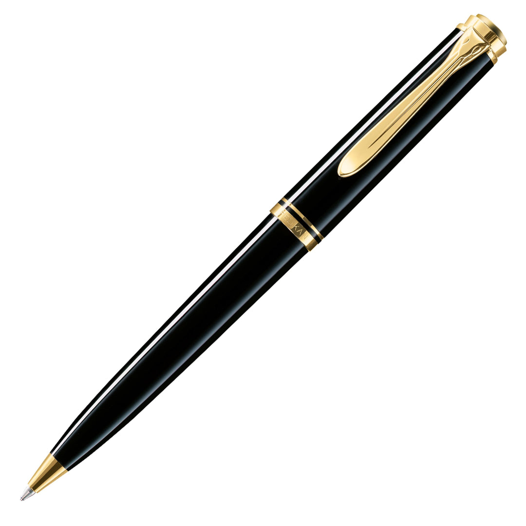 Pelikan Kugelschreiber Souverän 600, Schwarz, hochwertiger Druckkugelschreiber im Geschenk-Etui, 980