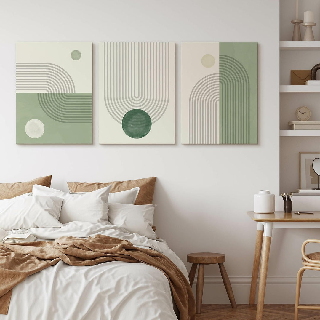 Muralo - Wandbilder Set - Leinwand Bilder Set Aufhängefertig - Bilder für Wohnzimmer Schlafzimmer -