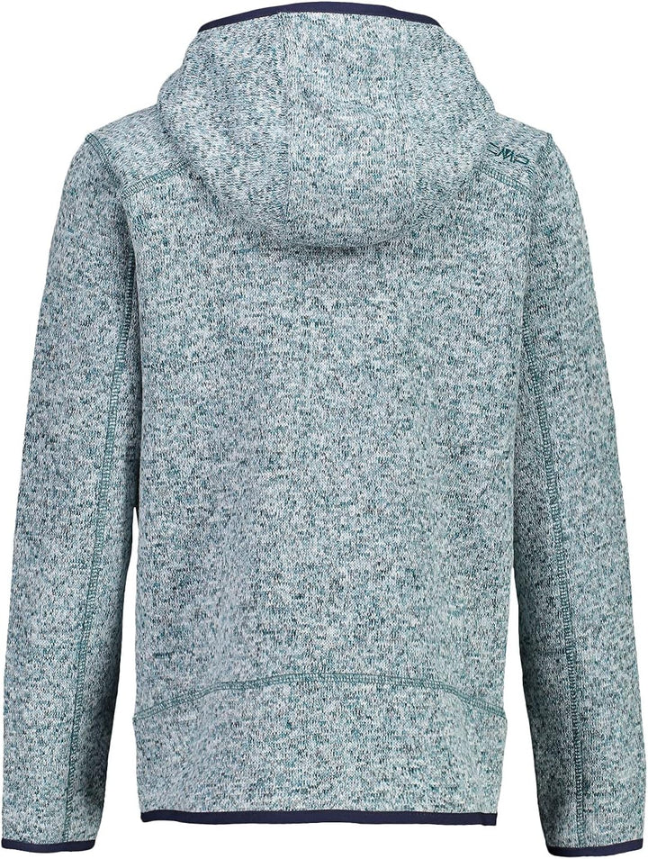 CMP Kinder Kinderjacke mit Fester Kapuze Fleecejacke 116 Blau 34eg Flasche meliert blau, 116 Blau 34