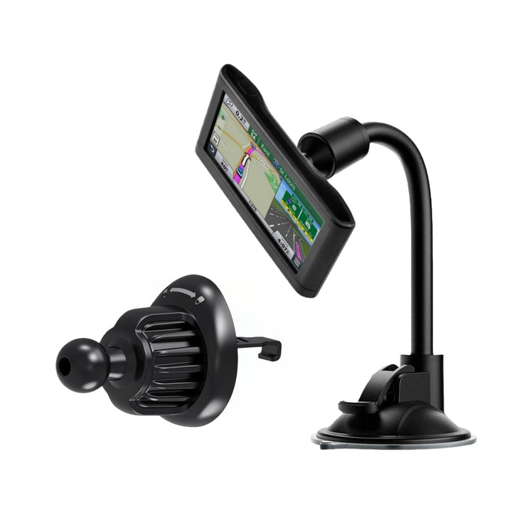 CARKOOL Halterung für Navi,17mm Kugel Adapter 360° Drehbare Schwanenhals Halterung und Ersatzhalteru