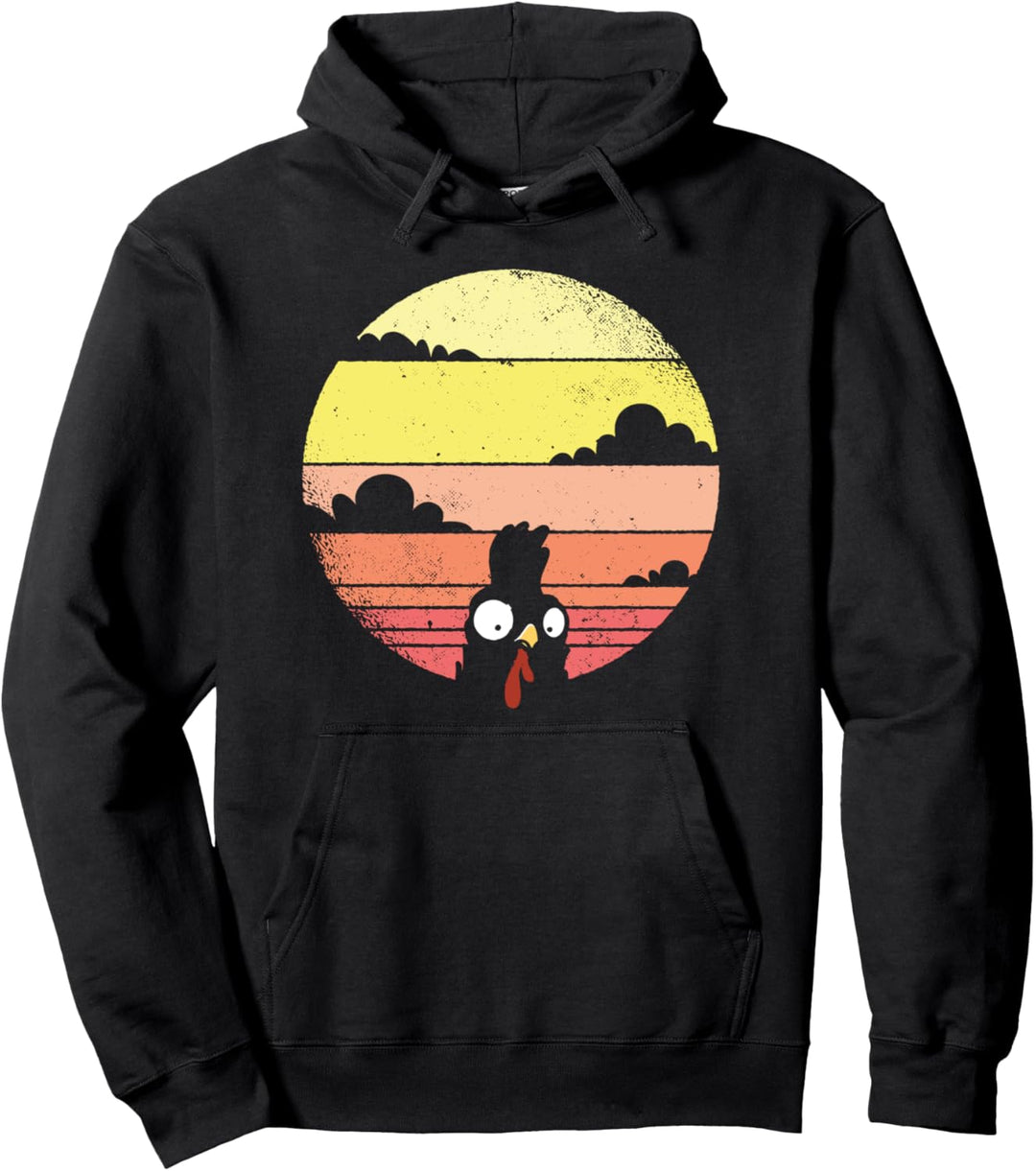 Lustiges Huhn Retro Frauen Hühner Bauer Mädchen Jungen Landwirtschaft Pullover Hoodie