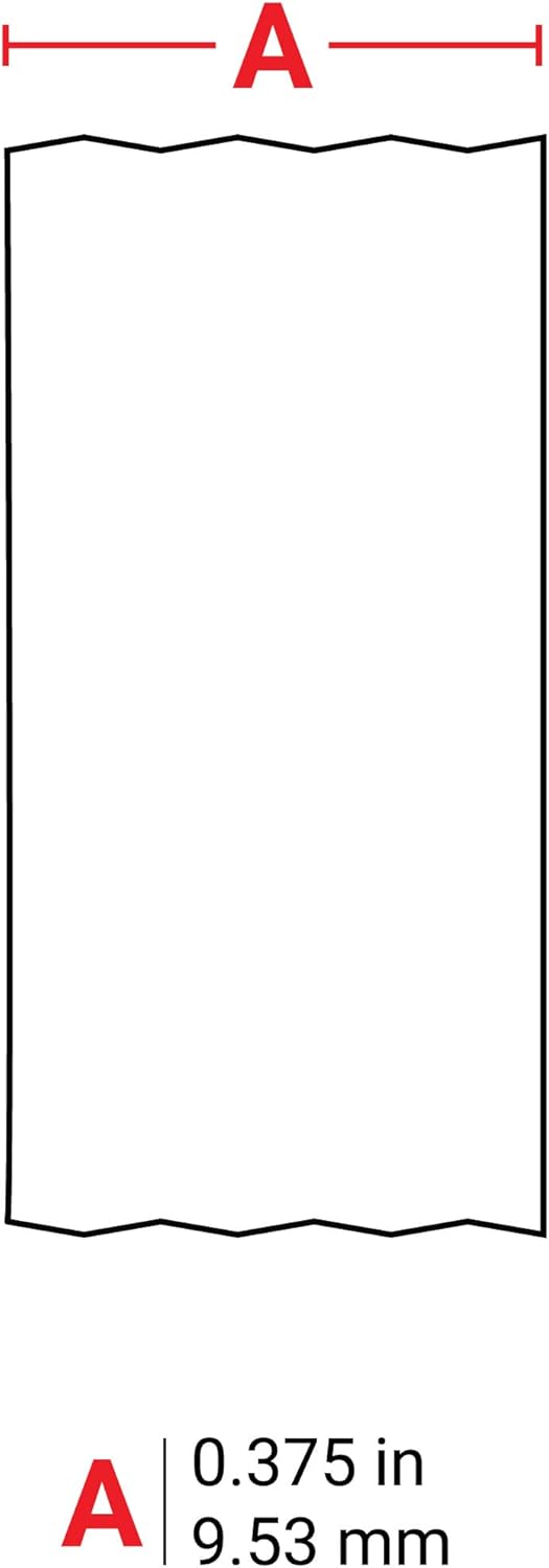 Brady Black on White 4,87m x 9,53mm Nylon, M21-375-499 (Nylon) Etikett Nylongewebe - Schwarz auf Wei