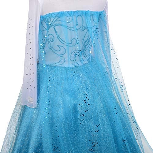 Lito Angels Prinzessin Kleid mit Schleppe und Accessoires für Kinder Mädchen, Kostüm Verkleidung Lan