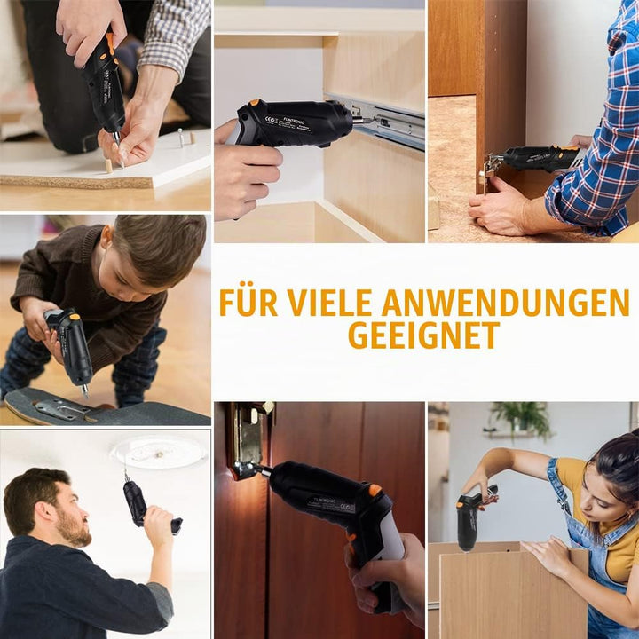 Flintronic kabelloses Schraubendreher-Set, 3,5 N·m, 3,6 V/1300 mAh wiederaufladbarer Bohrmaschinentr