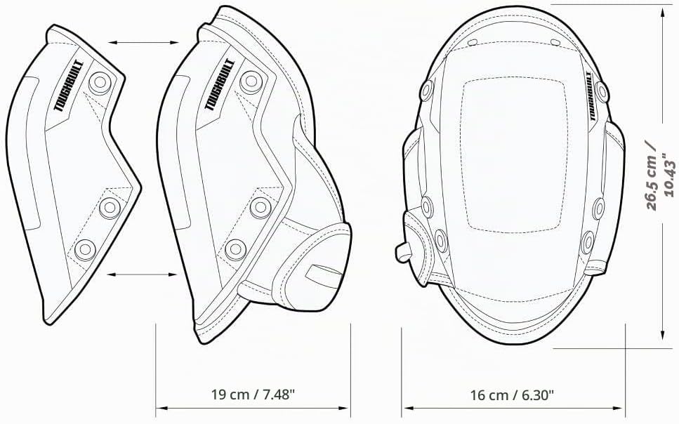 ToughBuilt tou-kp-g201 gelfit Rocker Knie Pad Set