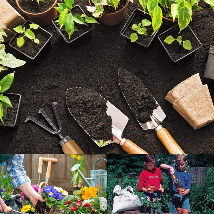 SANDAFI Gartengerät Set,5 Stücke Garten Werkzeug Set für Outdoor und Bakonpflanzen mit Koffer Garten