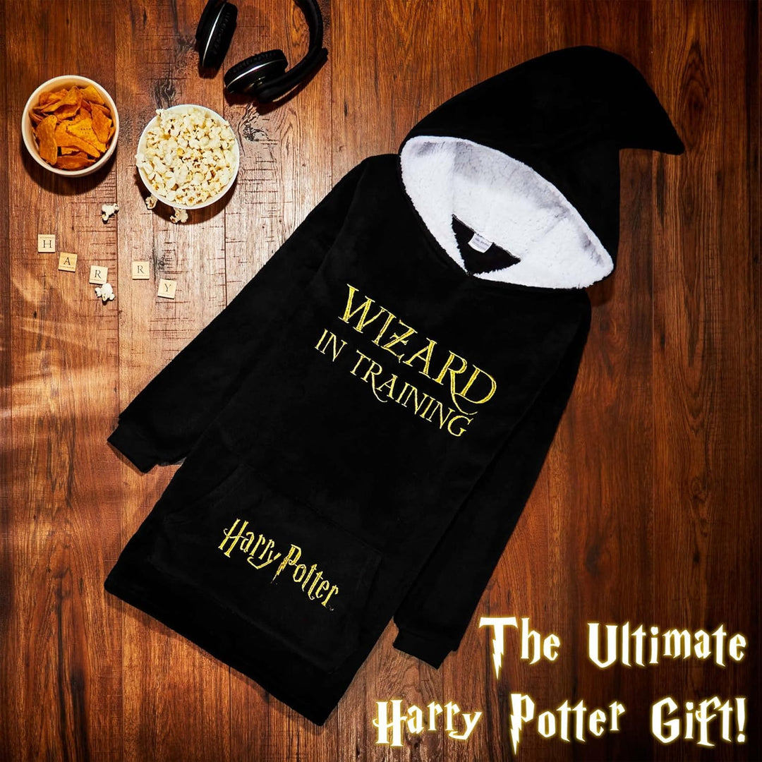 Harry Potter Kinder Hoodie Decke Kapuzenpullover Mädchen und Jungen - Flauschiger Deckenpullover au
