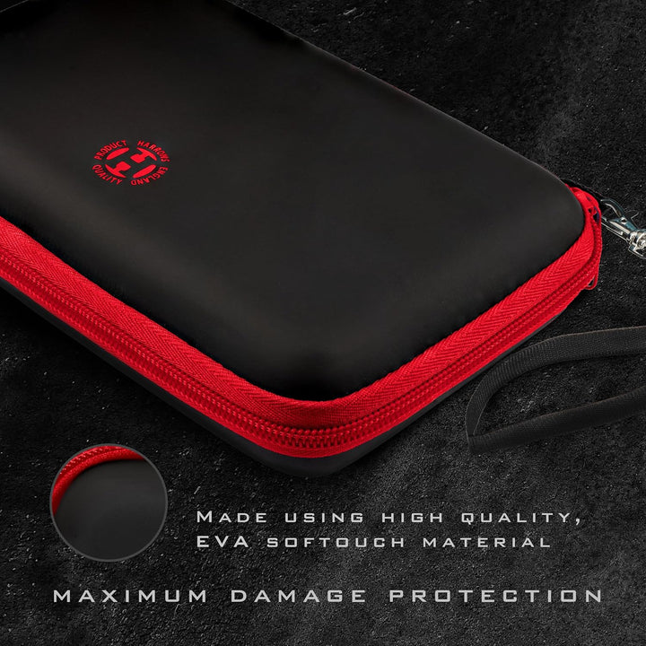 Harrows Darttasche Blaze Pro 6 | Dart Case Dartshalter I Darts Case fasst 6 Darts | für 6 Dartpfeile