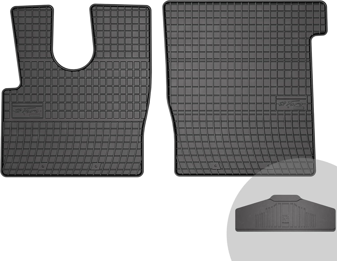 FROGUM EL Toro Gummimatten Ganzjähriges-Set von Autofussmatte Auto Fussmatten für DAF XF XF106 Euro6