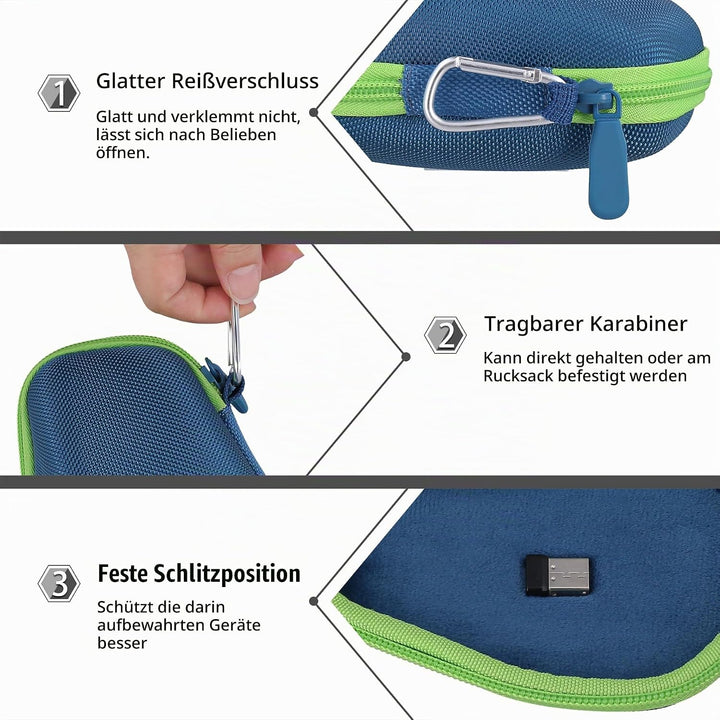 co2CREA Hart Schutz Hülle Etui Tasche für Logitech MX Master 4 /Master 3 /Master 3S Kabellose Maus B