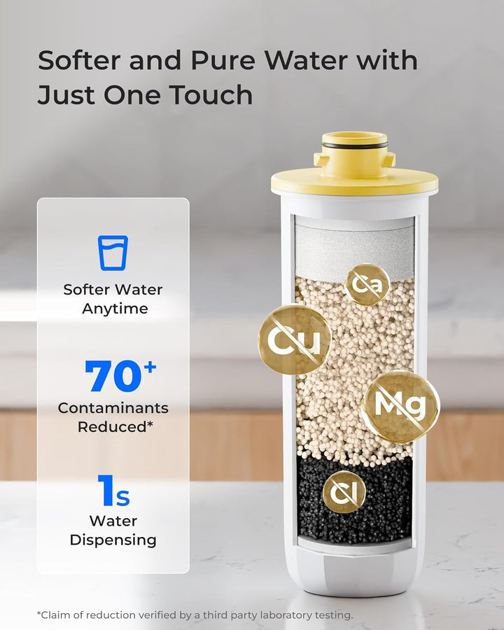 Waterdrop WD-EWFLY Ersatzfilter für Waterdrop Wiederaufladbarer Wasserenthärter Dispenser, WD-ED11W,