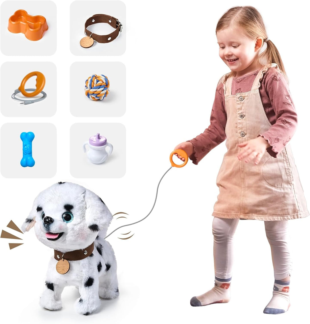 OR OR TU Hund Spielzeug Plüschwelpe Elektronische Haustiere mit Ferngesteuerter, der Läuft und Bellt