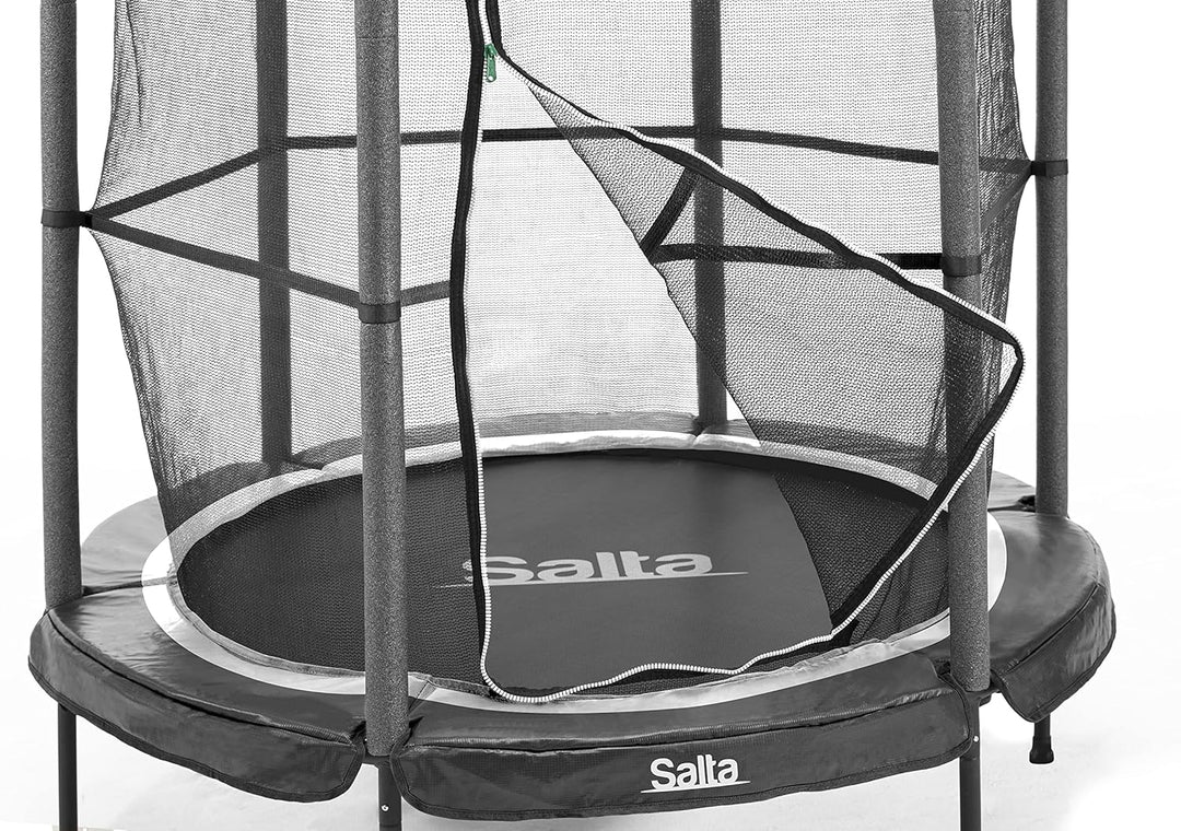 Salta junior - Ø 140 cm - TÜV geprüft - schwarz/pink - Gartentrampolin Outdoor Minitrampolin Kindert