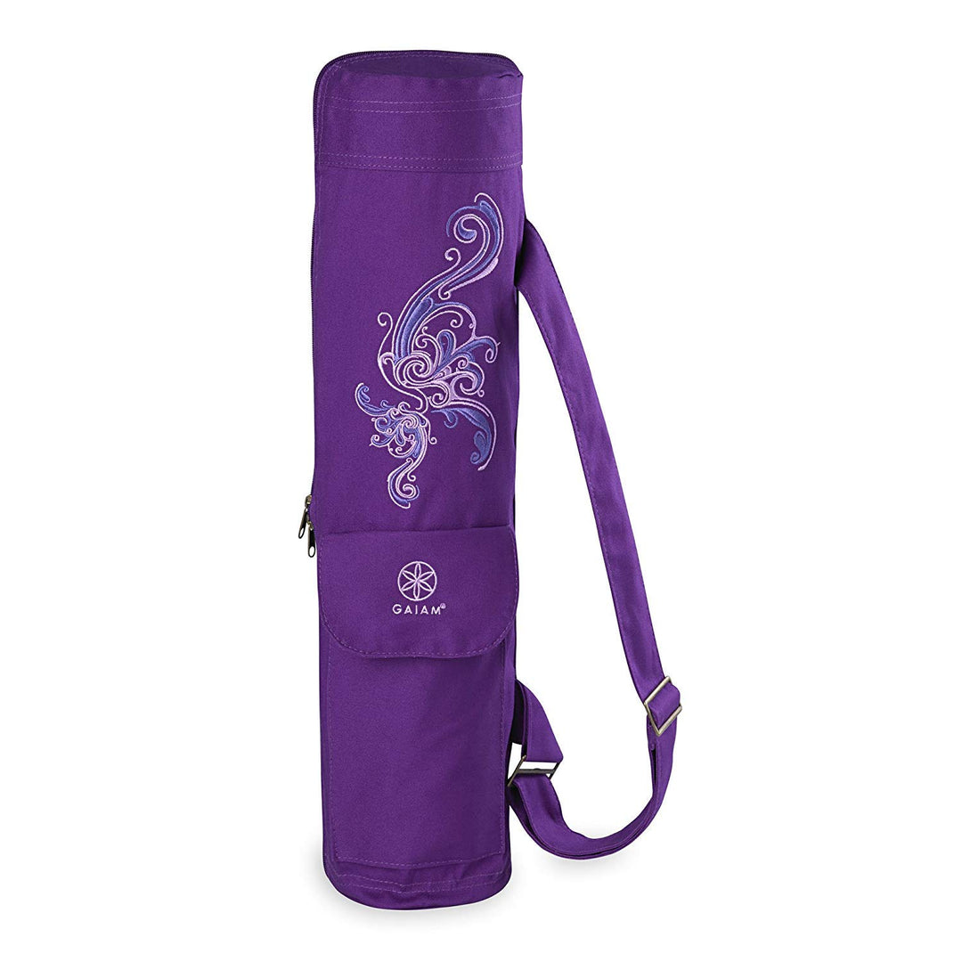 Gaiam Yogatasche Yoga Mat Bag Deep Plum Surf, Deep Plum Surf