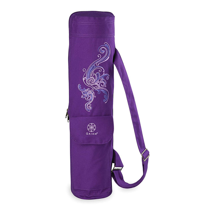 Gaiam Yogatasche Yoga Mat Bag Deep Plum Surf, Deep Plum Surf