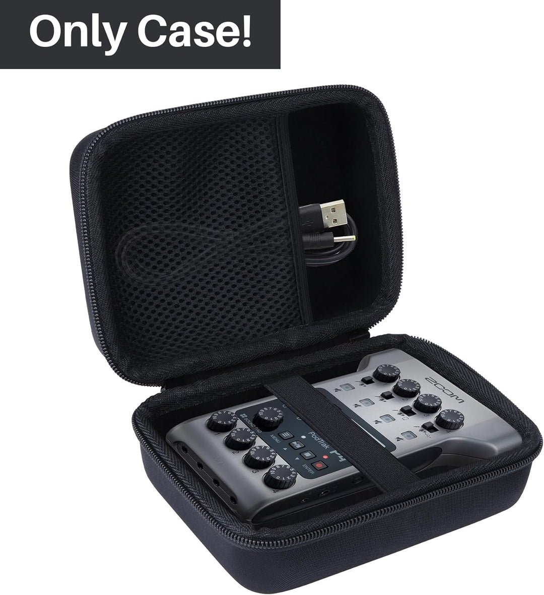 Hart Schutz Hülle Etui Tasche für Zoom P4 Podtrack Audio Schnittstelle und tragbarer Recorder für Po