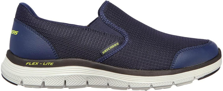 Skechers Herren Flex Advantage 4.0 Tuscan Sneaker 41 EU Navy Mesh Pu Lime Trim, 41 EU Navy Mesh Pu L