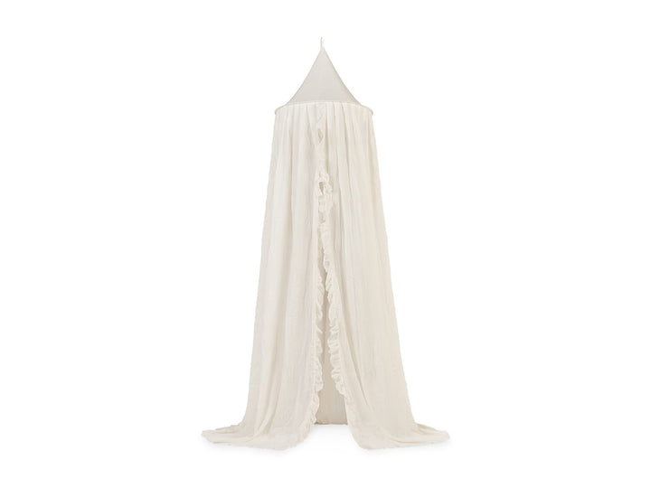 Jollein Betthimmel Vintage 245 cm - Ivory Creme H245 x B245 cm (1er Pack), Creme H245 x B245 cm (1er