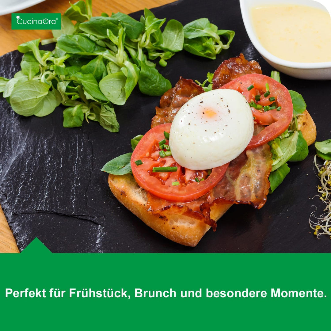 CucinaOra steamEGGS Eierkocher-Einsatz - Kompatibel mit MC Smart Connect Küchenzubehör - 5 Eierforme