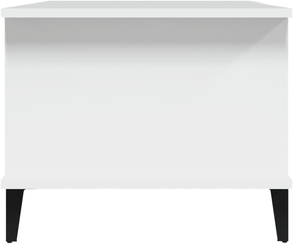 Couchtisch Weiss Wohnzimmertisch Modern 90x50x40 cm Side Table Beistelltisch Stilvollen Kleiner Tisc